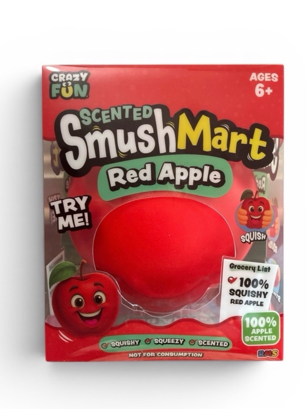 SmushMart Scented Red Apple Squishy Toy - Red